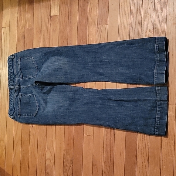 The Limited Denim 917 Trouser jean sz 8S short cotton blend medium wash wide leg - Picture 5 of 10
